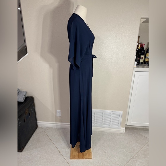 Reformation Winslow Dress, Navy, MEDIUM - Picture 9 of 12